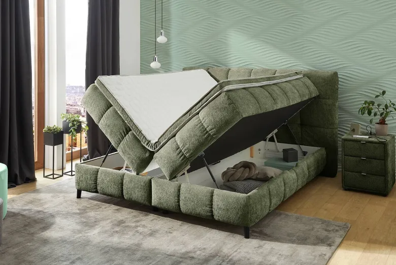 Boxbett grün Liegefläche B/L: ca. 180x200 cm