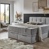 Boxbett Lugano silber Liegefläche B/L: ca. 180x200 cm