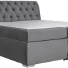 Boxspringbett Agnes dunkelgrau Liegefläche B/L: ca. 180x200 cm