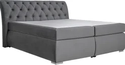 Boxspringbett Agnes dunkelgrau Liegefläche B/L: ca. 180x200 cm