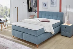 Boxspringbett aqua Feinstruktur Liegefläche B/L: ca. 140x200 cm