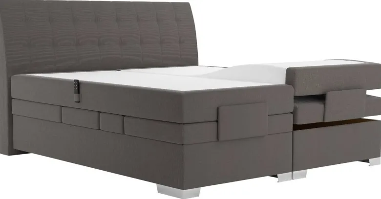 Boxspringbett Astrid braun Liegefläche B/L: ca. 180x200 cm