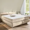 Boxspringbett beige Liegefläche B/L: ca. 180x200 cm