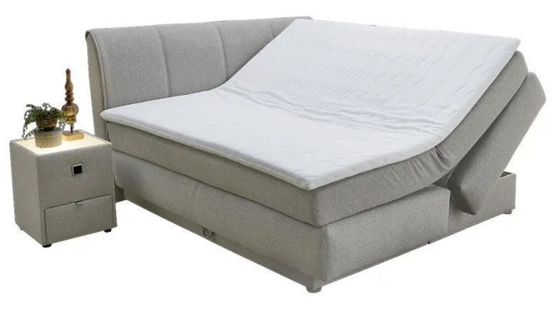 Boxspringbett beige Liegefläche B/L: ca. 180x200 cm