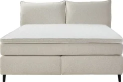 Boxspringbett beige Liegefläche B/L: ca. 180x200 cm