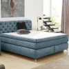 Boxspringbett blau Liegefläche B/L: ca. 180x200 cm
