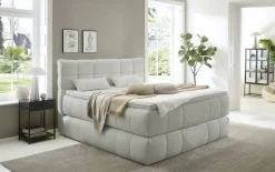 Boxspringbett Cannes steingrau Liegefläche B/L: ca. 180x200 cm
