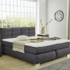 Boxspringbett dunkelgrau Liegefläche B/L: ca. 180x200 cm