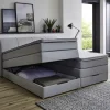 Boxspringbett Fire Silbergrau Liegefläche B/L: ca. 200x200 cm