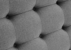 Boxspringbett grau Flachgewebe Liegefläche B/L: ca. 180x200 cm