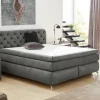 Boxspringbett grau Liegefläche B/L: ca. 180x200 cm