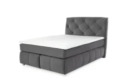 Boxspringbett grau Liegefläche B/L: ca. 140x200 cm