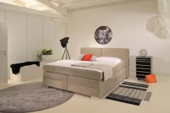 Boxspringbett Happy creme Liegefläche B/L: ca. 160x200 cm