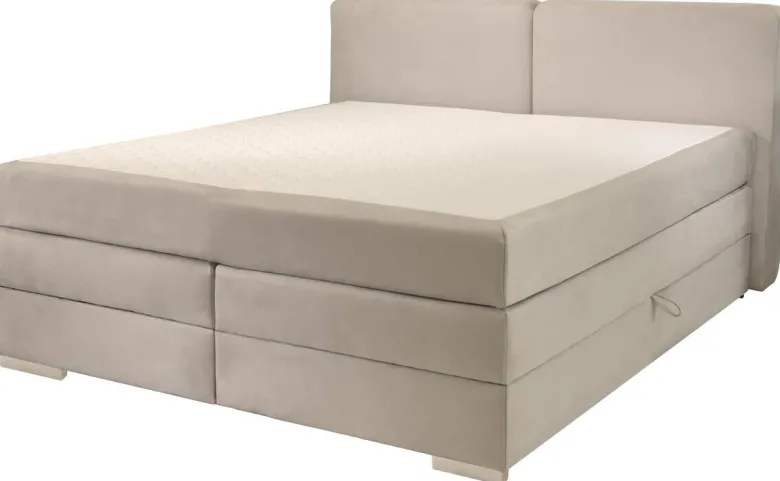 Boxspringbett Happy hellgrau Liegefläche B/L: ca. 160x200 cm