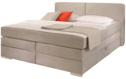 Boxspringbett Happy hellgrau Liegefläche B/L: ca. 160x200 cm