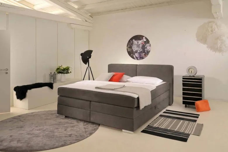 Boxspringbett Happy schoko Liegefläche B/L: ca. 160x200 cm