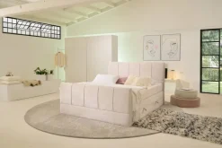 Boxspringbett Harmony creme Liegefläche B/L: ca. 180x200 cm