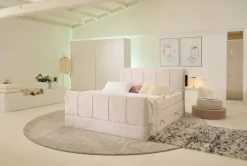 Boxspringbett Harmony creme Liegefläche B/L: ca. 180x200 cm