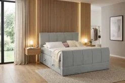 Boxspringbett Harmony grau Liegefläche B/L: ca. 180x200 cm