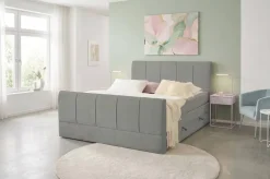 Boxspringbett Harmony grau Liegefläche B/L: ca. 160x200 cm