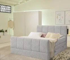 Boxspringbett Harmony hellgrau Liegefläche B/L: ca. 180x200 cm