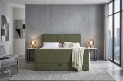 Boxspringbett Harmony olive Liegefläche B/L: ca. 180x200 cm
