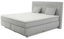 Boxspringbett hellgrau Liegefläche B/L: ca. 180x200 cm