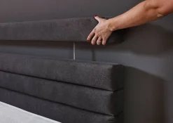 Boxspringbett Kokomo anthrazit Liegefläche B/L: ca. 140x200 cm