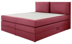 Boxspringbett Lissy burgund rot Liegefläche B/L: ca. 180x200 cm