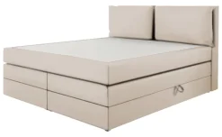 Boxspringbett Lissy creme Liegefläche B/L: ca. 160x200 cm