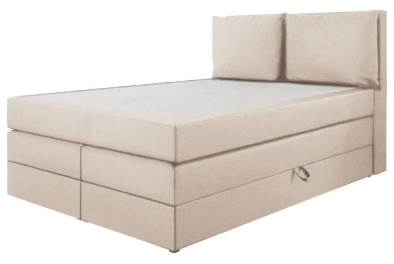 Boxspringbett Lissy creme Liegefläche B/L: ca. 140x200 cm