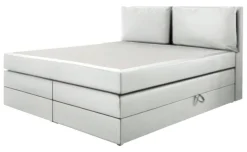 Boxspringbett Lissy grau Liegefläche B/L: ca. 160x200 cm