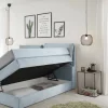 Boxspringbett Lissy hellblau Liegefläche B/L: ca. 140x200 cm