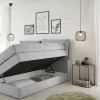 Boxspringbett Lissy hellgrau Liegefläche B/L: ca. 140x200 cm