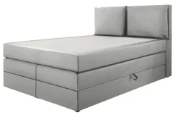 Boxspringbett Lissy hellgrau Liegefläche B/L: ca. 140x200 cm
