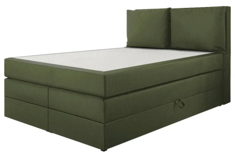 Boxspringbett Lissy olive Liegefläche B/L: ca. 140x200 cm