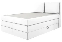 Boxspringbett Lissy weiß Liegefläche B/L: ca. 140x200 cm