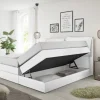 Boxspringbett Lissy weiß Liegefläche B/L: ca. 180x200 cm