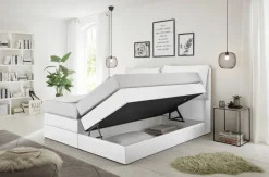 Boxspringbett Lissy weiß Liegefläche B/L: ca. 180x200 cm