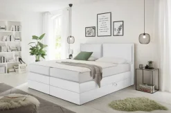 Boxspringbett Lissy weiß Liegefläche B/L: ca. 180x200 cm