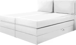 Boxspringbett Lissy weiß Liegefläche B/L: ca. 180x200 cm