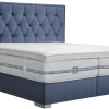 Boxspringbett Lydia blau Liegefläche B/L: ca. 200x200 cm