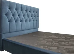 Boxspringbett Lydia blau Liegefläche B/L: ca. 200x200 cm