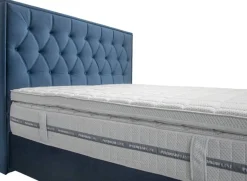 Boxspringbett Lydia blau Liegefläche B/L: ca. 200x200 cm