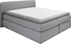 Boxspringbett Madeira Silbergrau Liegefläche B/L: ca. 180x200 cm