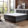 Boxspringbett Portage grau Liegefläche B/L: ca. 160x200 cm
