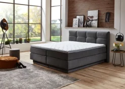 Boxspringbett Portage grau Liegefläche B/L: ca. 160x200 cm