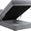 Boxspringbett Porto II grau Liegefläche B/L: ca. 140x200 cm