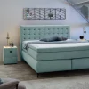 Boxspringbett türkis Flachgewebe Liegefläche B/L: ca. 180x200 cm