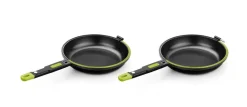 BRA Pfannenset Foodie schwarz Aluminium 2 tlg.